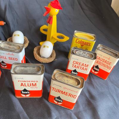 Spice tin lot