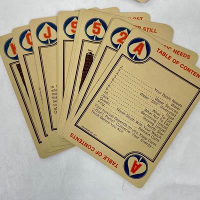 1974 Vintage Survival Playing Card Deck