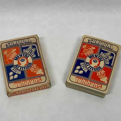 1974 Vintage Survival Playing Card Deck