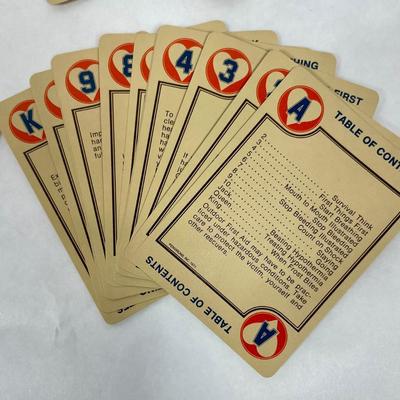 1974 Vintage Survival Playing Card Deck