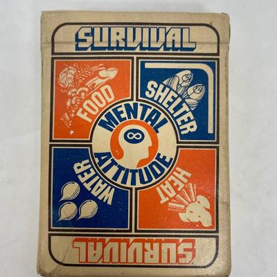 1974 Vintage Survival Playing Card Deck