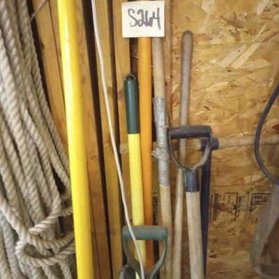 S264-Misc yard tools + misc wood