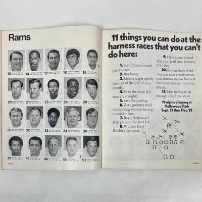 Los Angeles Rams vs. San Francisco 49ers NFL Football Program 1969 LA RAMS