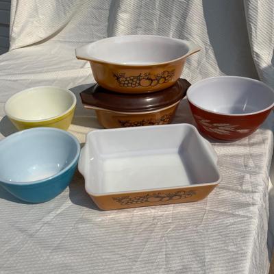Pyrex Old Orchard & other