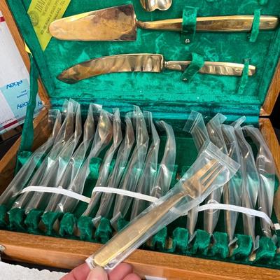 Lot of brass flatware