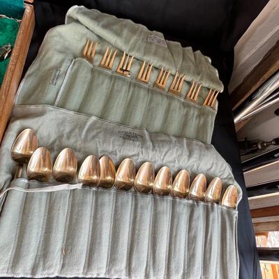Lot of brass flatware