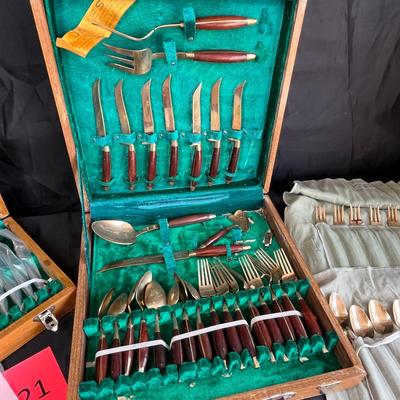 Lot of brass flatware