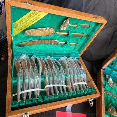 Lot of brass flatware