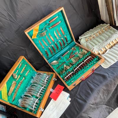 Lot of brass flatware