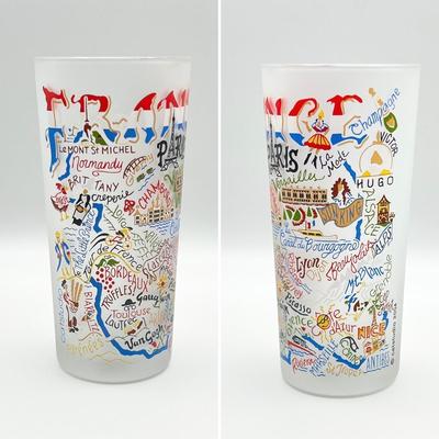 CATSTUDIO ~ Set Of Four (4) Frosted Glasses