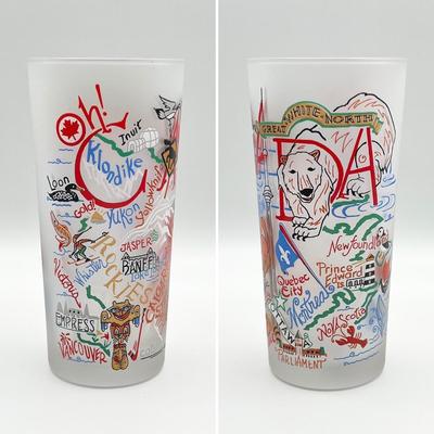 CATSTUDIO ~ Set Of Four (4) Frosted Glasses
