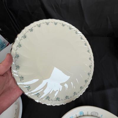 Assortment of vintage dinnerware