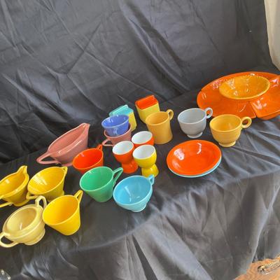 Harlequin, Fiesta, & other bright colored dinnerware