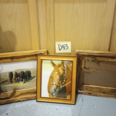 D53-Framed horse artwork