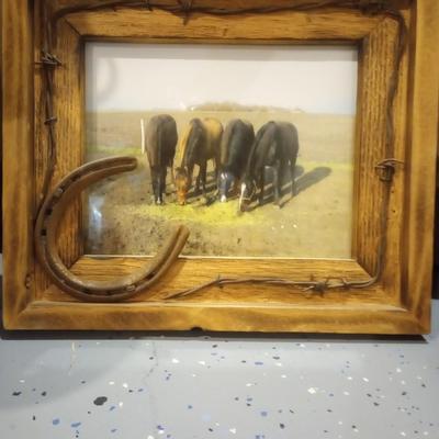 D53-Framed horse artwork