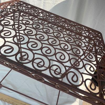 Metal side table