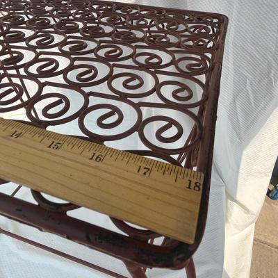 Metal side table