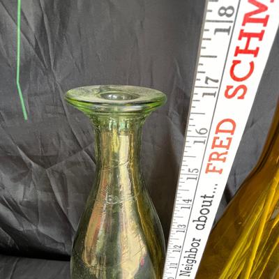 Stretch glass vases