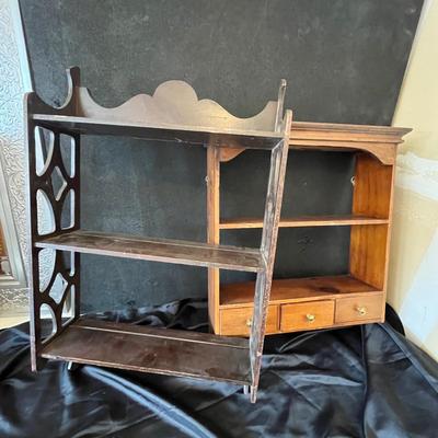 2 Vintage wall shelves