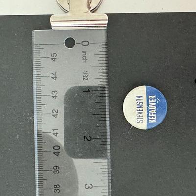 Stevenson Kefauver political pin