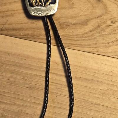 Sterling Inlay Bolo Tie