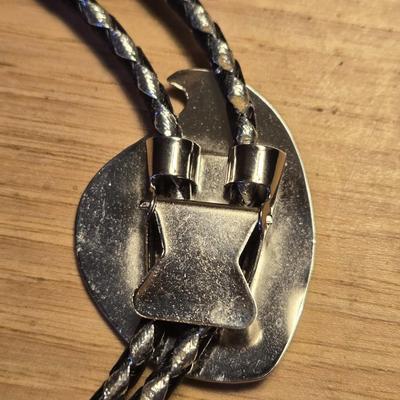 Native American Bird Design Bolo Tie
