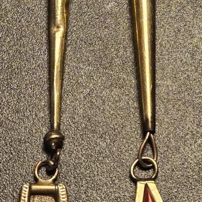Sterling Silver Inlay Bolo Ends