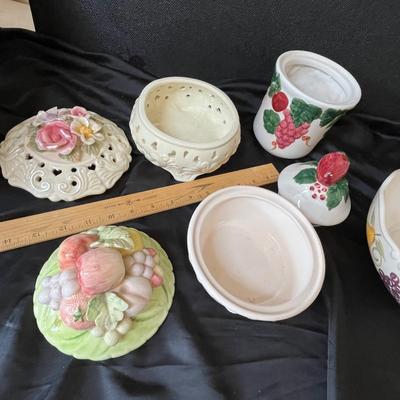 Fruit & Flower ceramic decor
