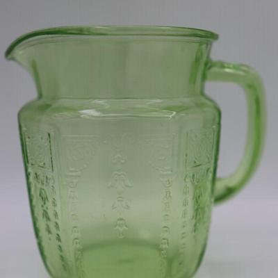 ANCHOR HOCKING Uranium Pitcher