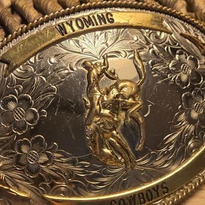 Wyoming Cowboys Belt Buckle