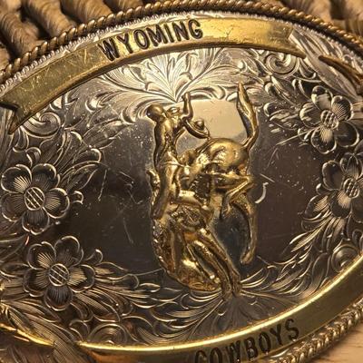 Wyoming Cowboys Belt Buckle