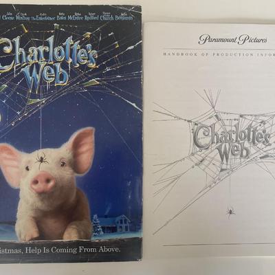 Charlotte's Web movie press booklet and production information handbook