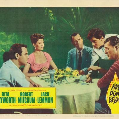 Fire Down Below 1957 original vintage lobby card