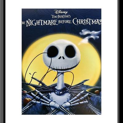 The Nightmare Before Christmas Tim Burton signed photo
