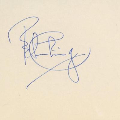 Peter Cushing signature cut. GFA Authenticated