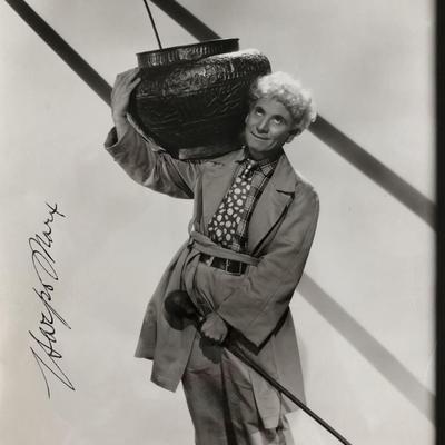 Harpo Marx Signed Photo. GFA Authenticated