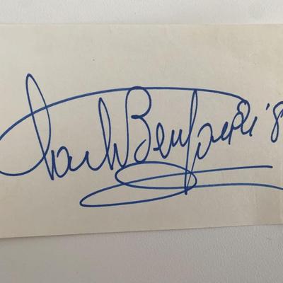 Opera Star Carlo Bergonzi original signature