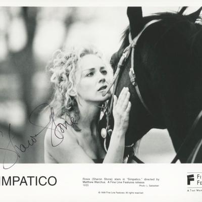 Sharon Stone signed photo