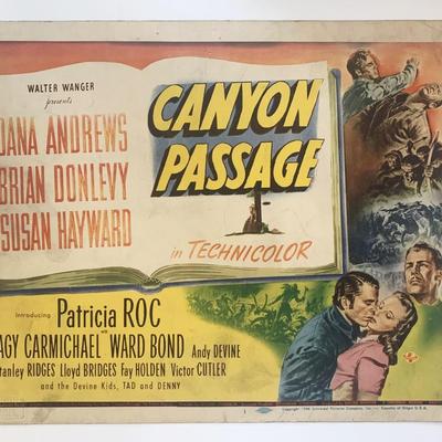 Canyon Passage original 1946 vintage lobby card