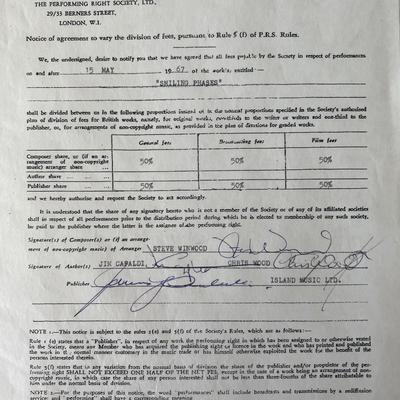 Traffic signed contract 