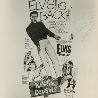 Elvis Presley signed "Kissin Cousins" movie photo. GFA Authenticated