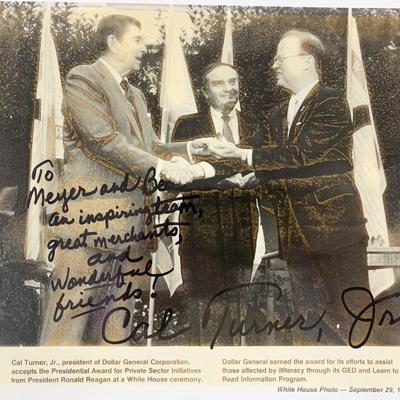 Businessman Carl Turner Jr. signed photo