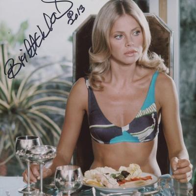 Britt Ekland signed photo