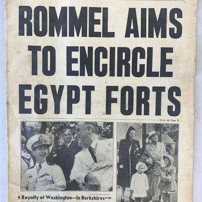 Daily News Original 1942 Vintage Newspaper