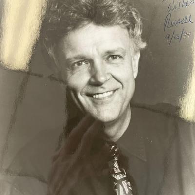 Composer Russell Peck signed photo