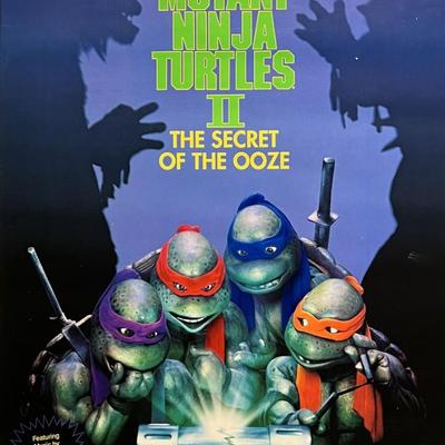 Teenage Mutant Ninja Turtles II The Secret of the Ooze double-sided original movie poster 