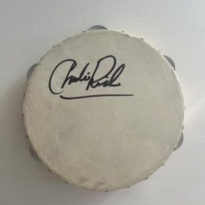 Charlie Rich signed tambourine