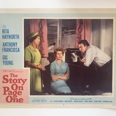 The Story on Page one original 1959 vintage lobby card