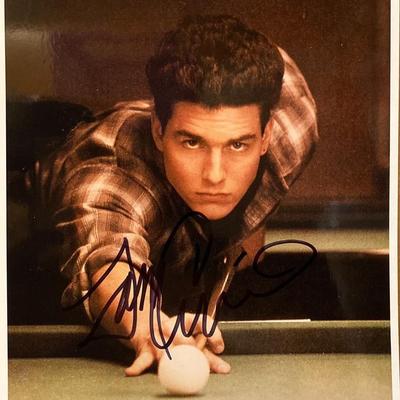 The Color of Money Tom Cruise Signed Movie Photo