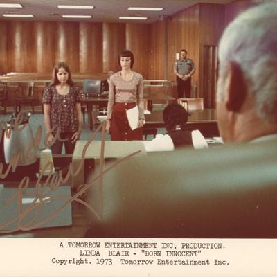 Born Innocent Linda Blair signed movie photo